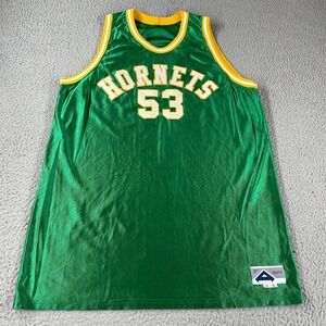 Edina Hornets High School Minnesota Basketball Jersey MN Green Yellow #53 *